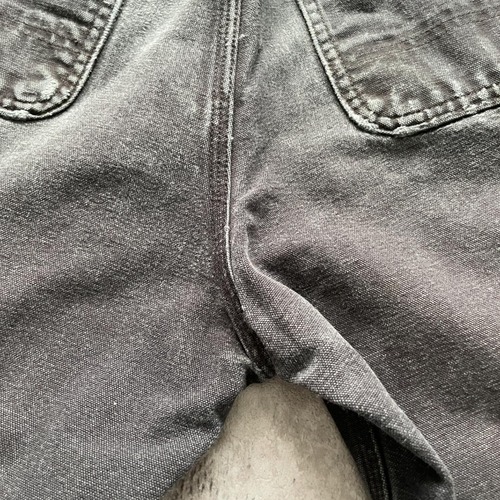 00s USA製 ブラック ダブルニー Carhartt B01 BLK w30 詳細写真19