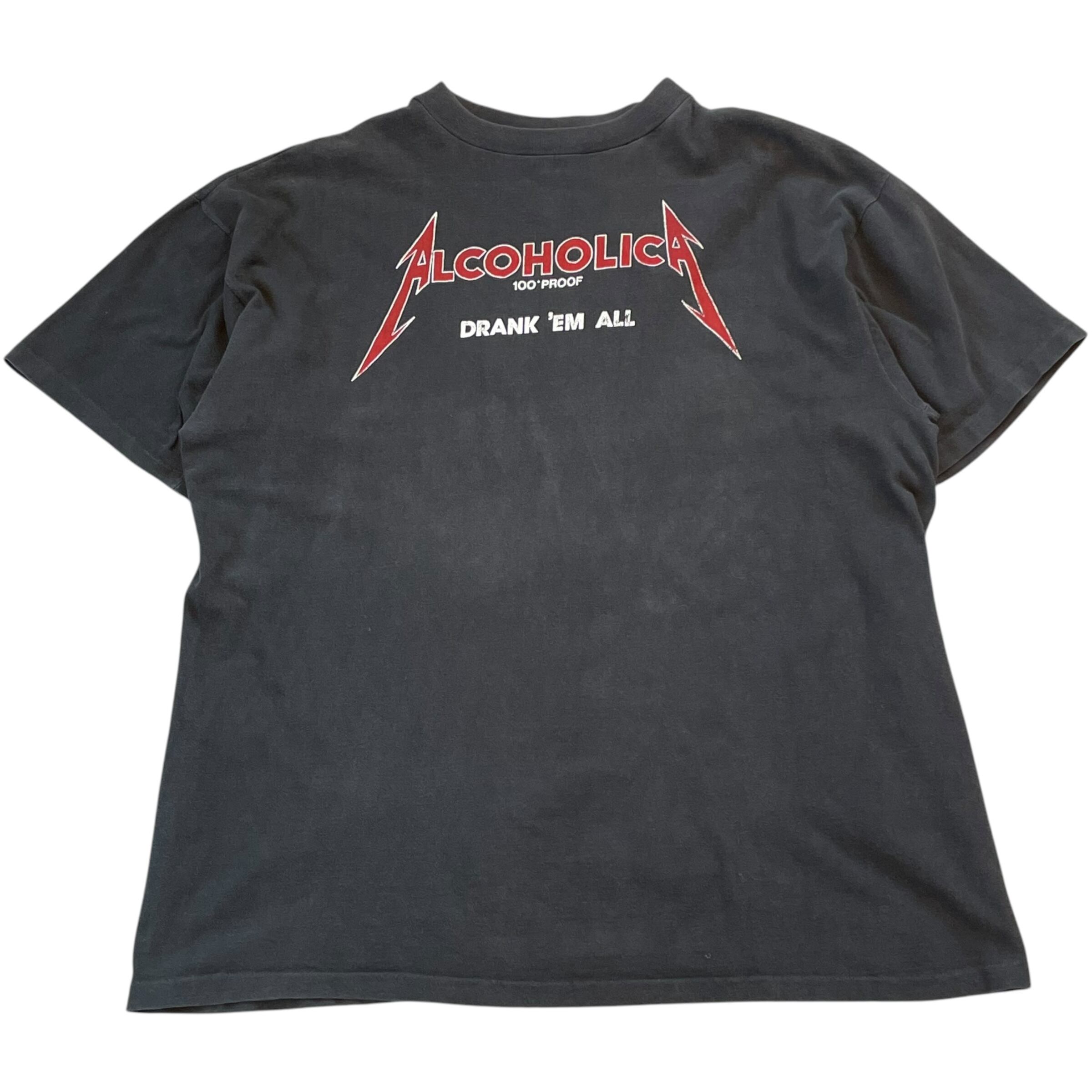 90s METALLICA parody "ALCOHOLICA" T-shirt