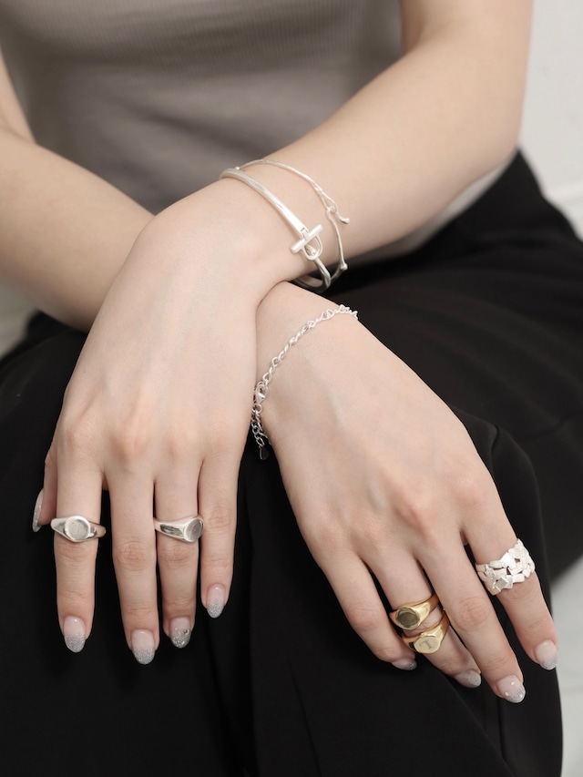 s925 Branch Texture Bangle