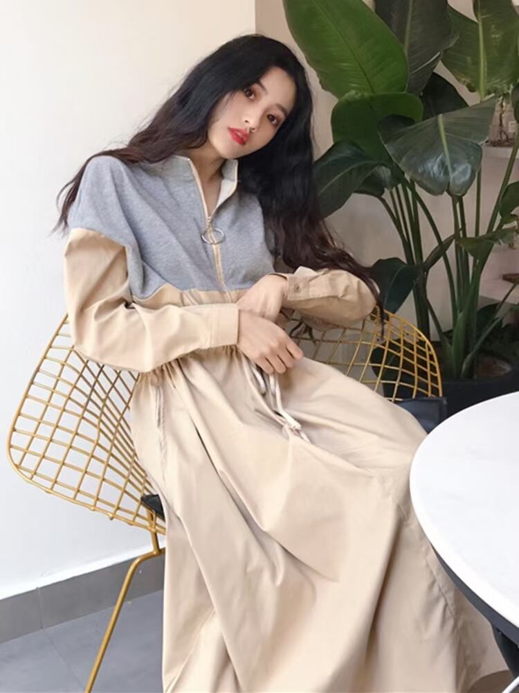 スポーティ　フレアワンピース　AJ22240-113