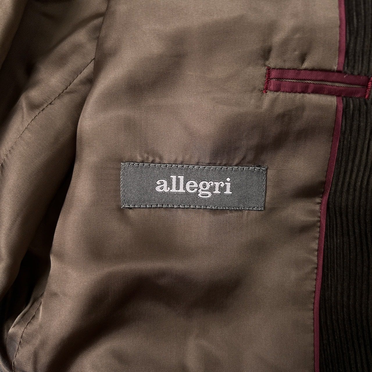 allegri アレグリ カシミヤ混 コーデュロイ セットアップ スーツ 50(LL) /W91/メンズ/上下セット