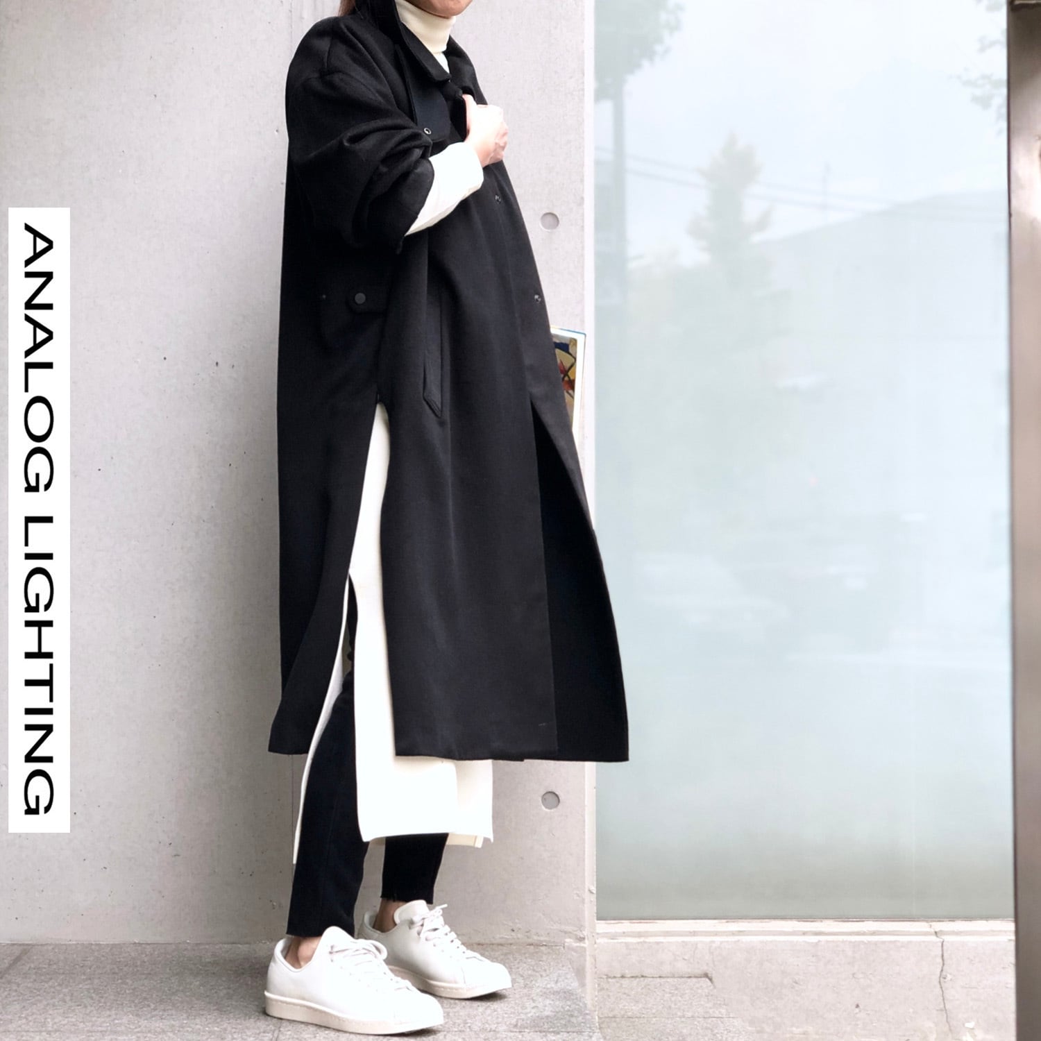 Bench Coat／BLACK／Silk | ANALOG LIGHTING OFFICE