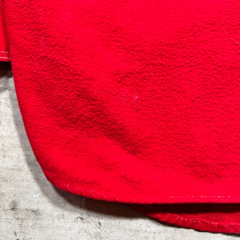 50's ROOMY RICHARD フランネルワークシャツ Worthy Mfg Co レッド 台