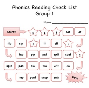 【PDF】Phonics Reading Check List