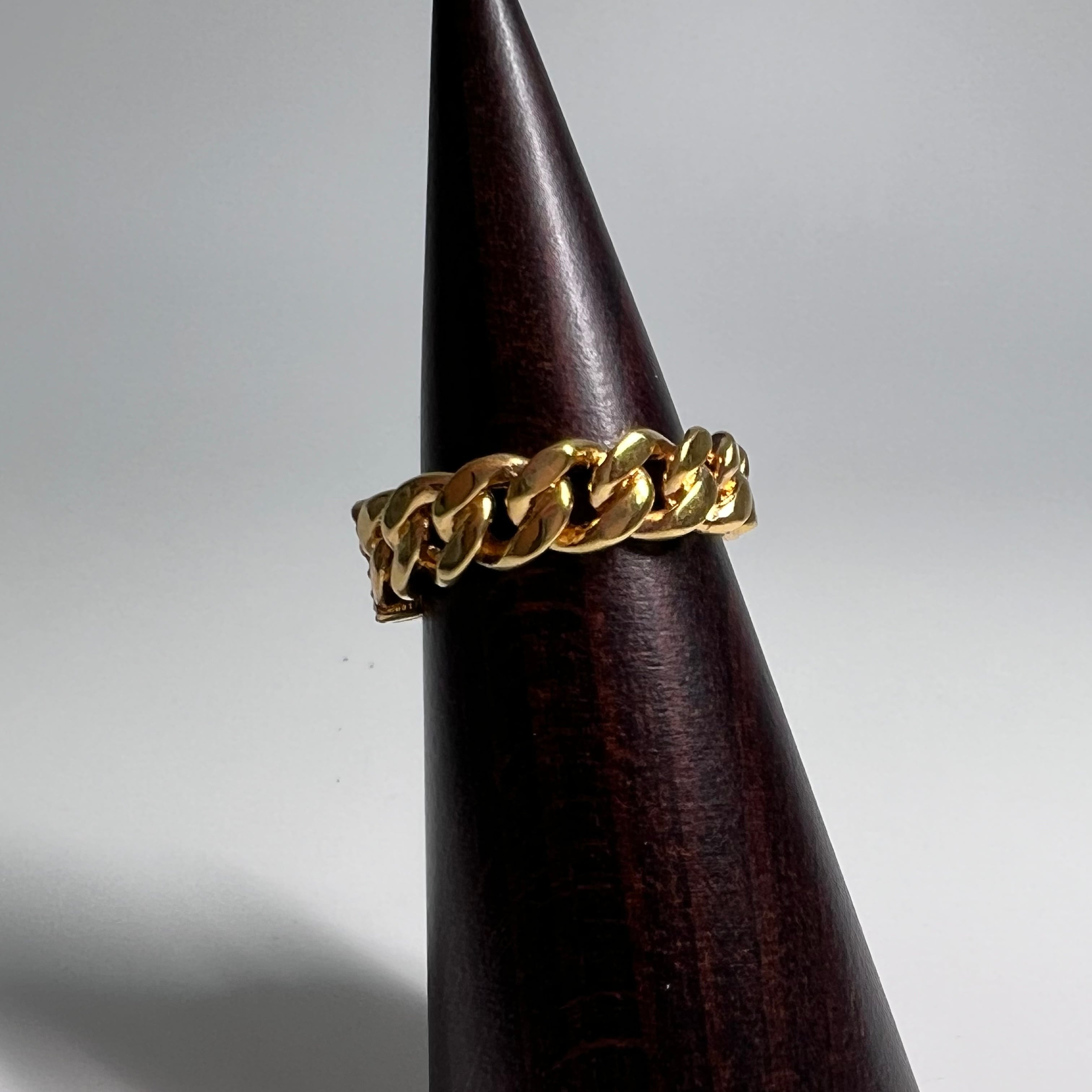 Christian Dior ディオール ロゴ リング ラインストーン ゴールド 指輪 