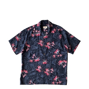 Mountain Special Aloha shirt /  Palms  /  Navy