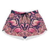 Women's All Over Print Casual Beach Shorts Paisley 4787