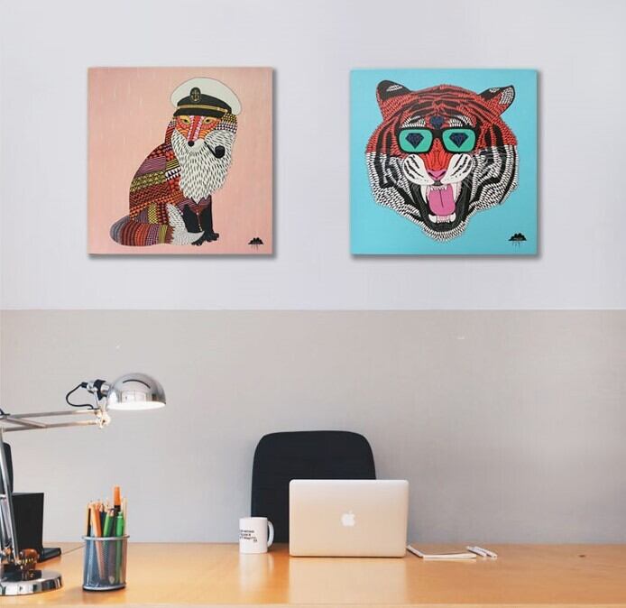 アートインテリア(キャンバス)/A-C-4-5050_Fabio the Fox | MULGA THE