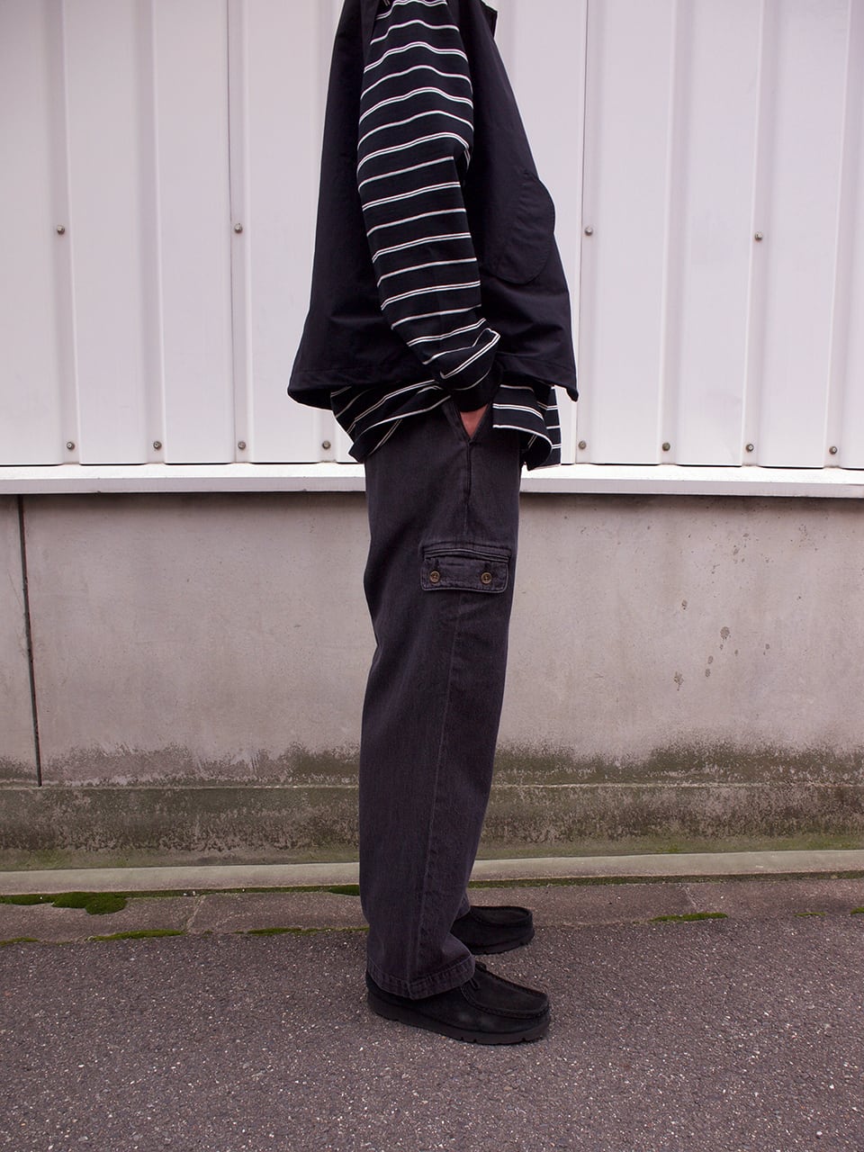 PWA, LINEN MIX DENIM TROUSERS | not wonder store