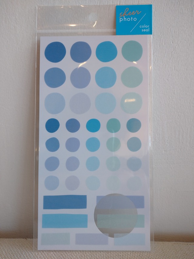 マインドウェイブ　シアーフォトカラーシール blue　80755　st01