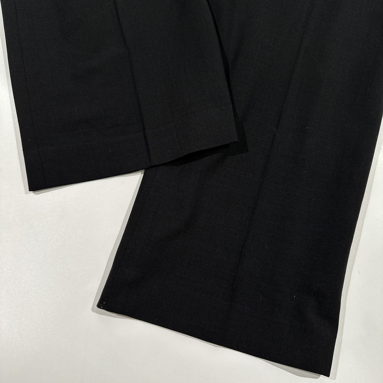 Leilian レリアン BOTTO GIUSEPPE ボットジュゼッペ ウール スラックスパンツ 11/ブラック/薄手