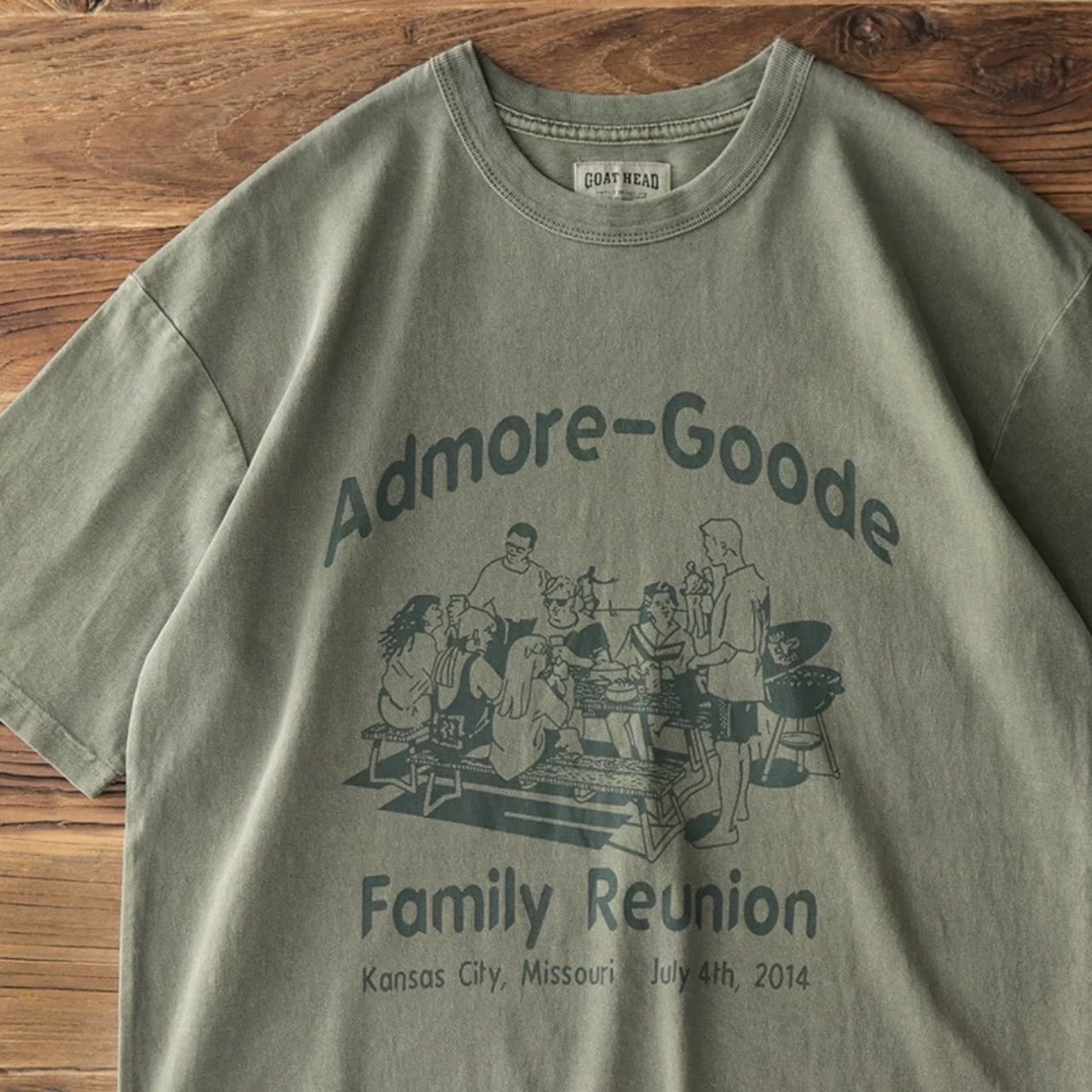 クルーネック グラフィックプリント ボックスシルエットTシャツ 00281