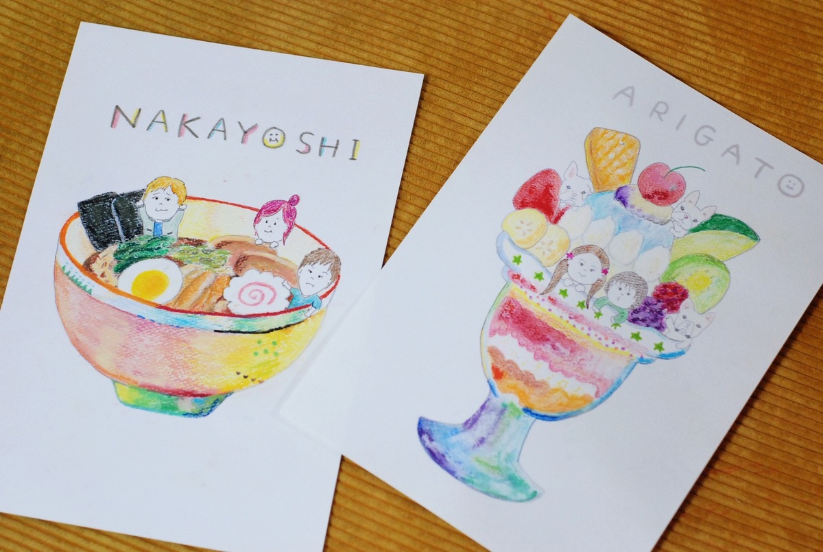 【受付中｜5月末納品】おいしいものと似顔絵（A4サイズ） | ないすのにがおえやさん