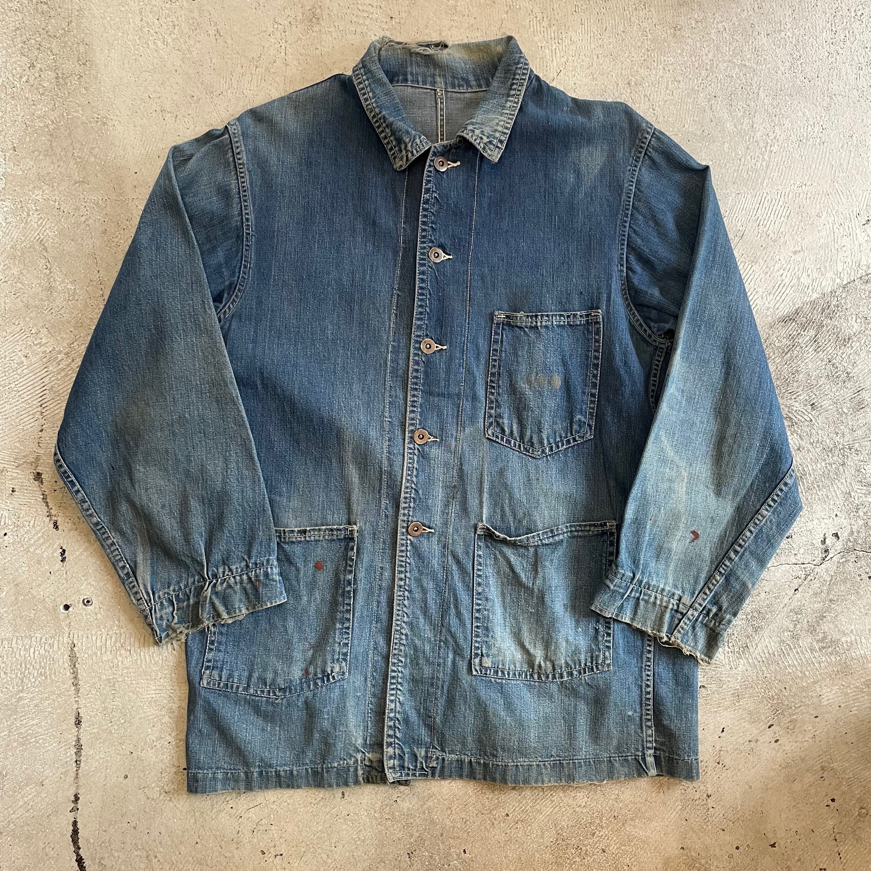 U.S.VINTAGE 40S 大戦 デニムカバーオール | terrace_vintage.used