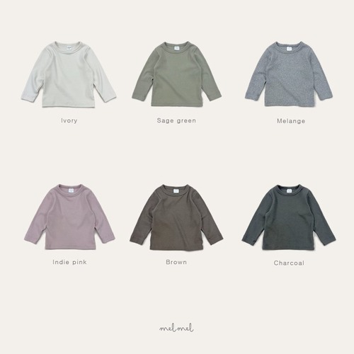 melmel［取寄］rib tee 25autumn