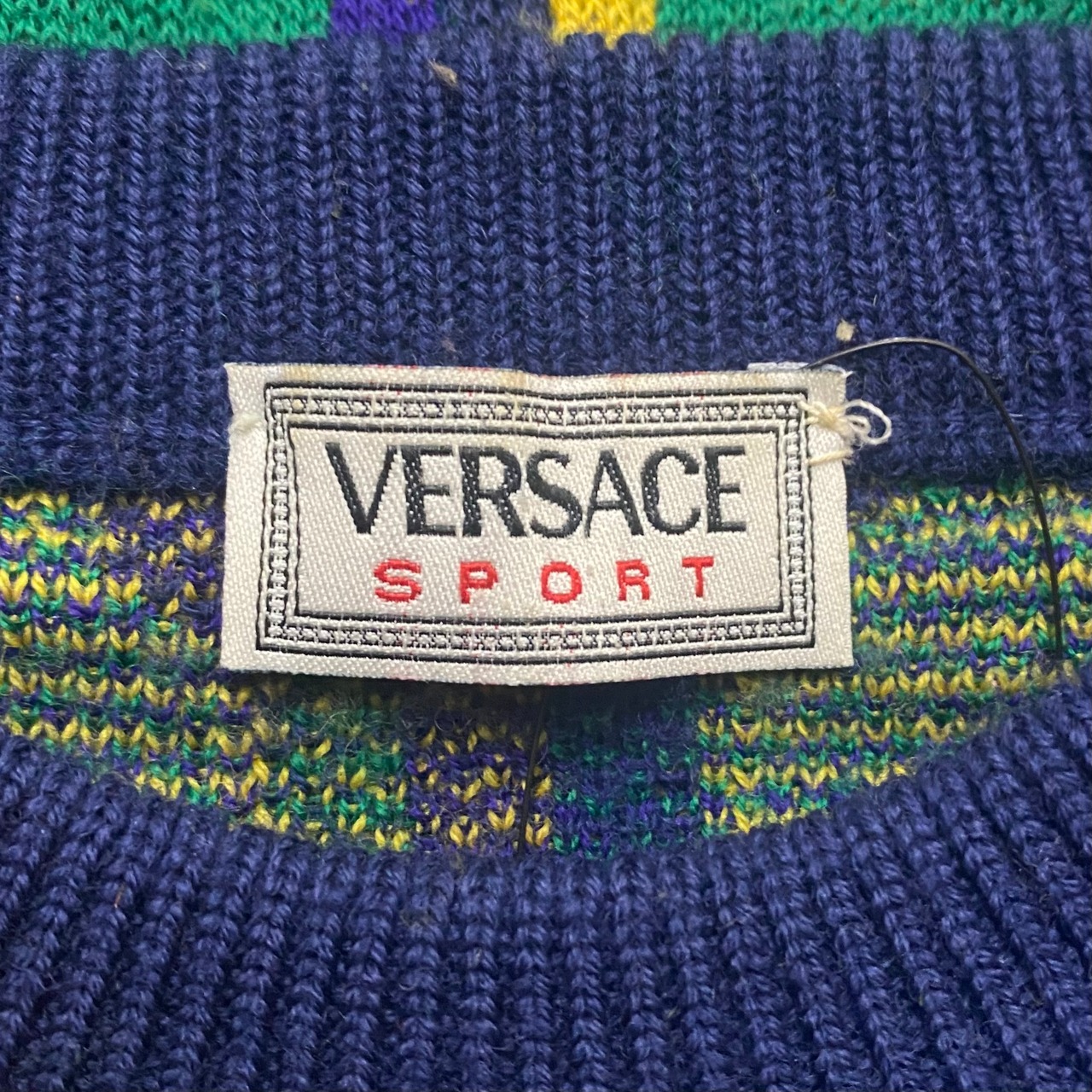 vintage VERSACE SPORT color blocking sweater