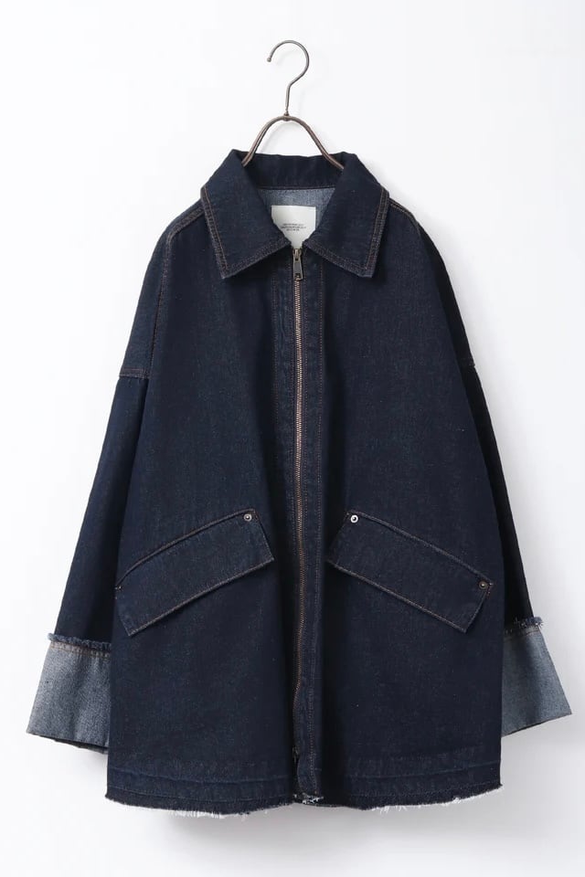 Denim Twill Midi Jacket デニムツイルミディジャケット Indigo