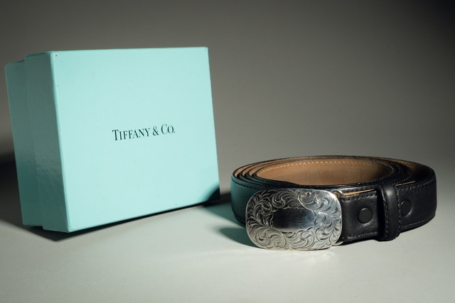 Vintage Tiffany & Co Arabesque Slide Buckle Belt
