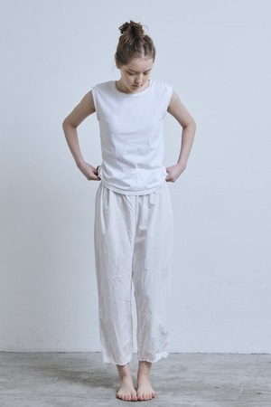 g_710 LACE TRIM LAYERING PANTS