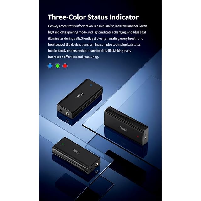 TRN WAVE 小型アンプ DAC/AMP ワイヤレス QCC3095 ハイレゾチップ