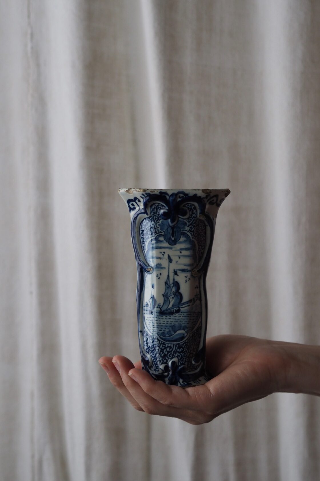 アンティーク デルフト花器-antique delft vase | PAY ID