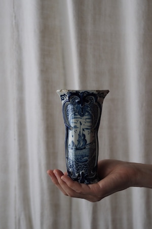 アンティーク デルフト花器-antique delft vase