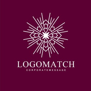 神々しい光のロゴ