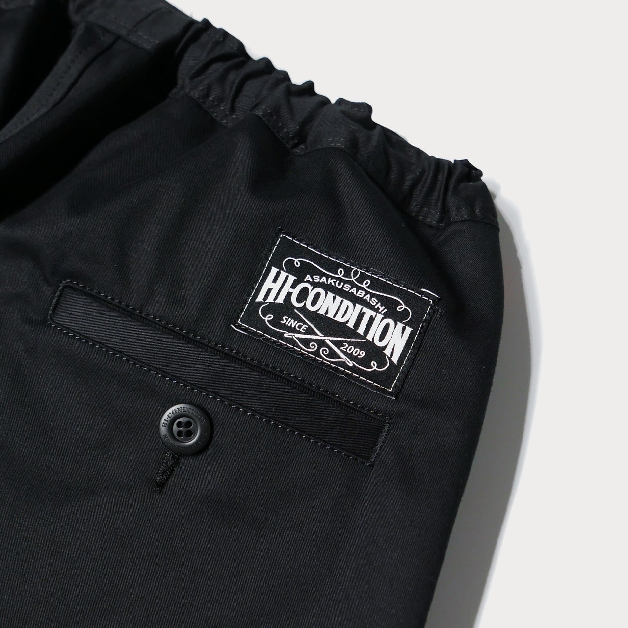 (BLACK) VENTILE STRETCH LONG PANTS