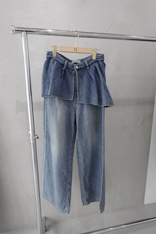 (select）フリルレイヤードパンツ