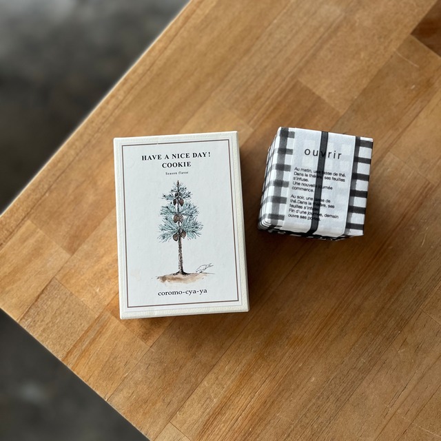 【期間限定予約：店頭受け取り専用】Have a nice day ! cookie キャラメル とouvrir No7 ordinary tea ティーバッグのセット　