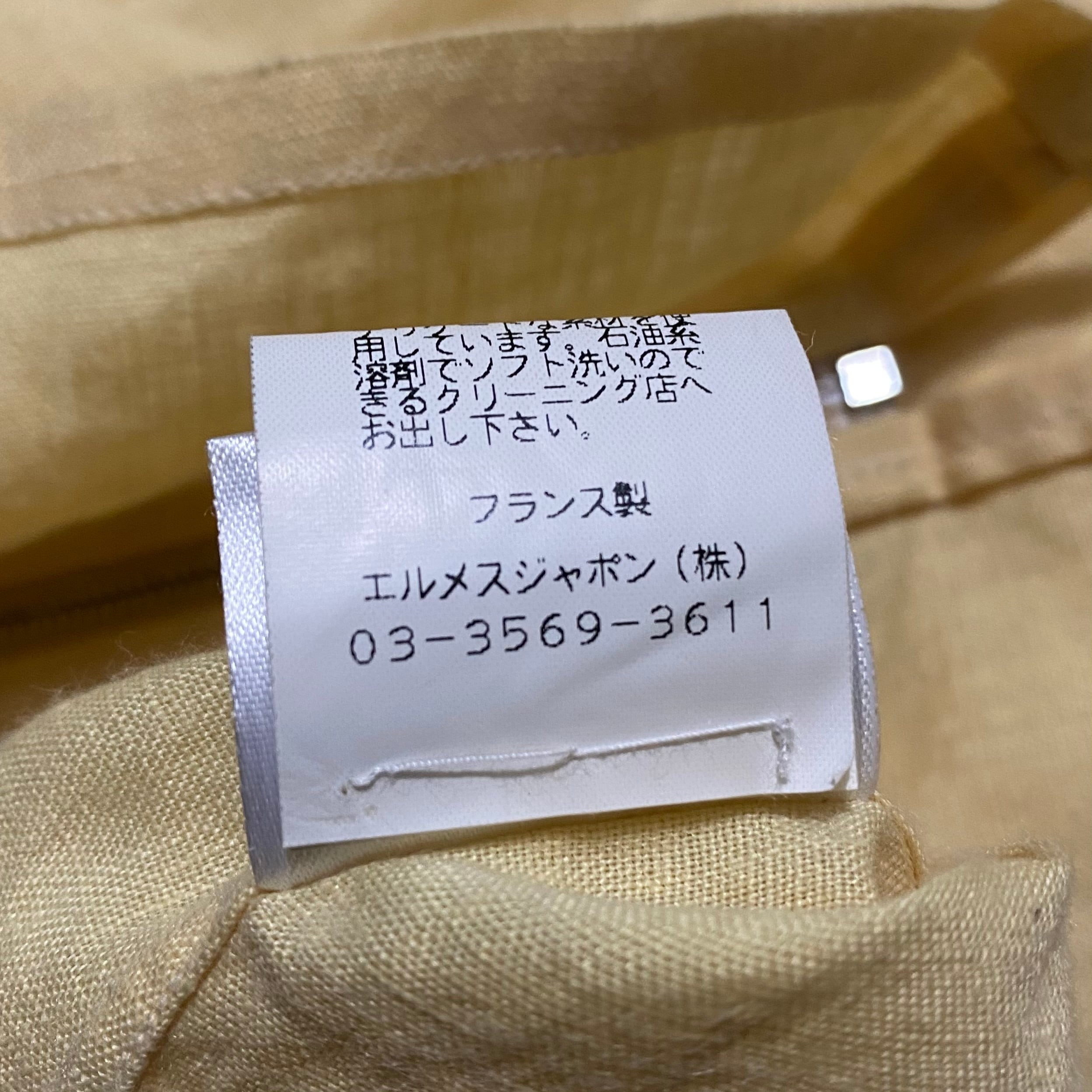 HERMES zip-up linen shirt | NOIR ONLINE