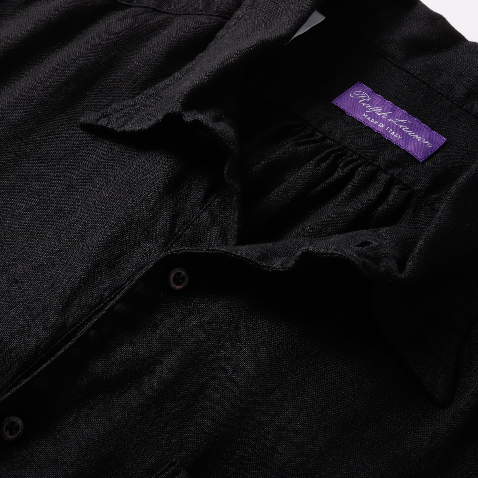 定価10万】Ralph Lauren Purple Label special linen shirt made in
