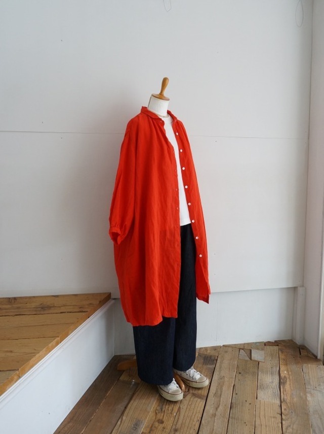 YARRA　エアリーリネン ギャザーワンピース