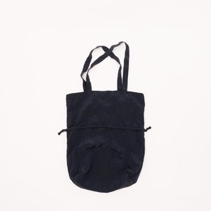 KaILI (カイリ)  RIP STOP NOT COMPACT ECOBAG [Dark-navy / Light-yellow] ハンドバッグ