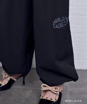 【直営限定ITEM】シアサッカールーズジョガーパンツ (BLACK)　CQ-48007H