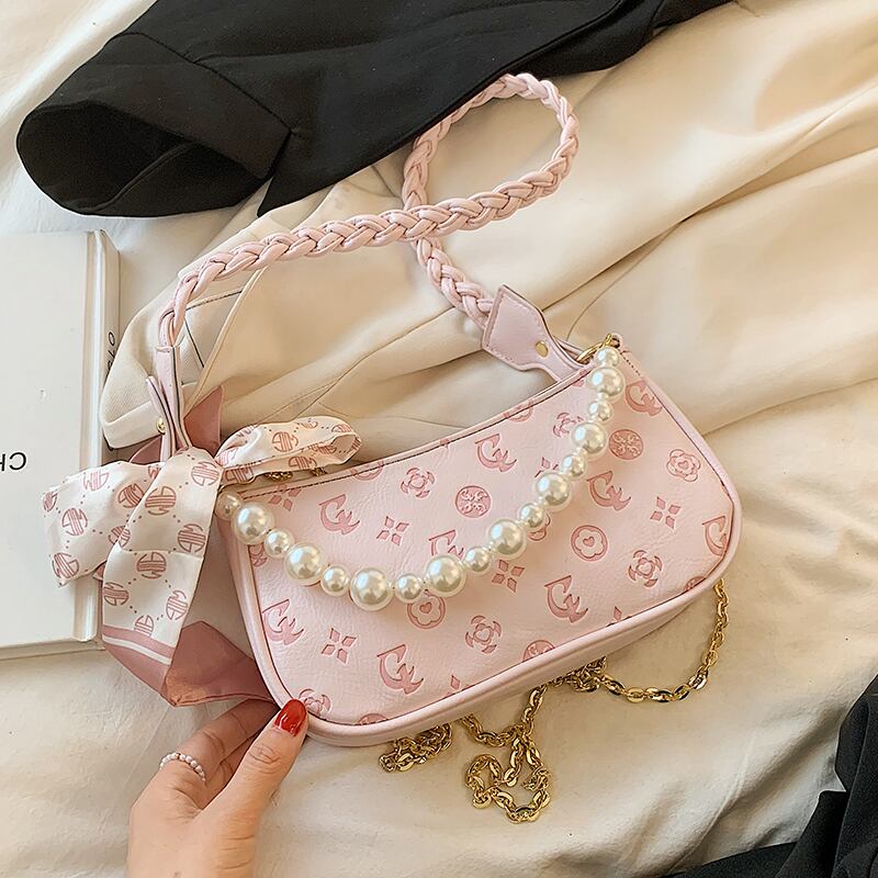 サマーパールチェーン 夏物 真珠 メッセンジャーバッグ Tiancai_Wing_Bag20333264096