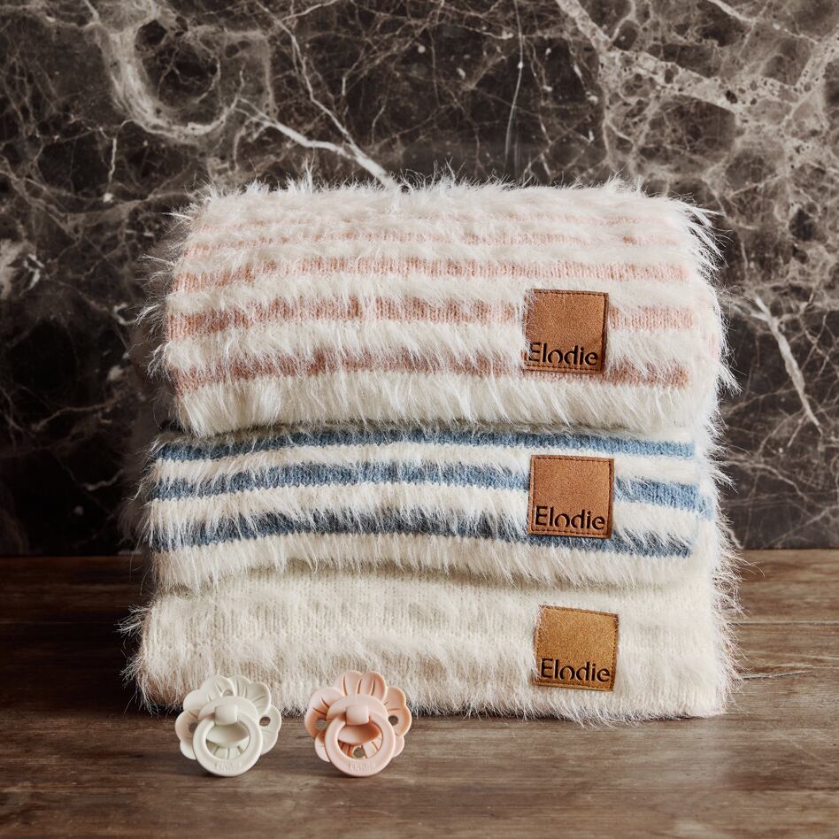 Elodie ファーリーニットブランケット ／ Vanilla White | Giving Store