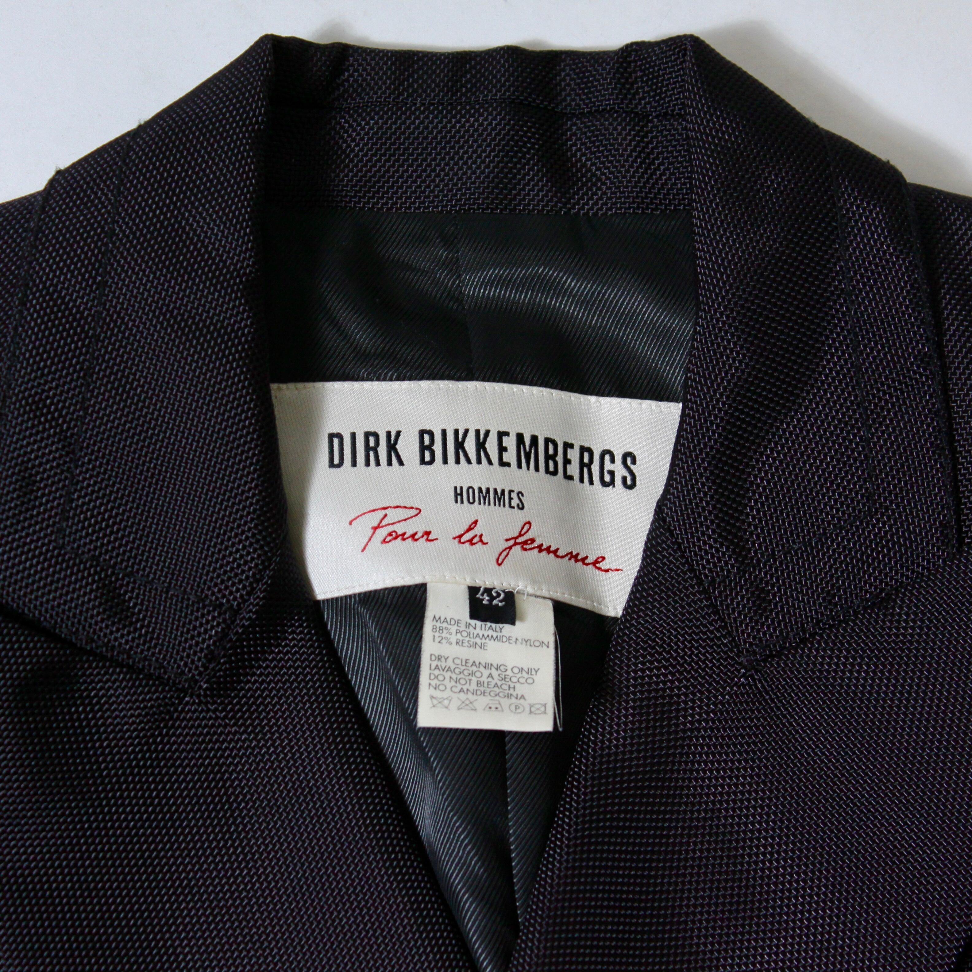 0750. DIRK BIKKEMBERGS HOMMES Nylon tailored jacket ダーク