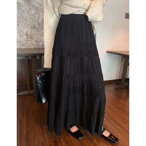 Shirring Pleats Skirt 501654