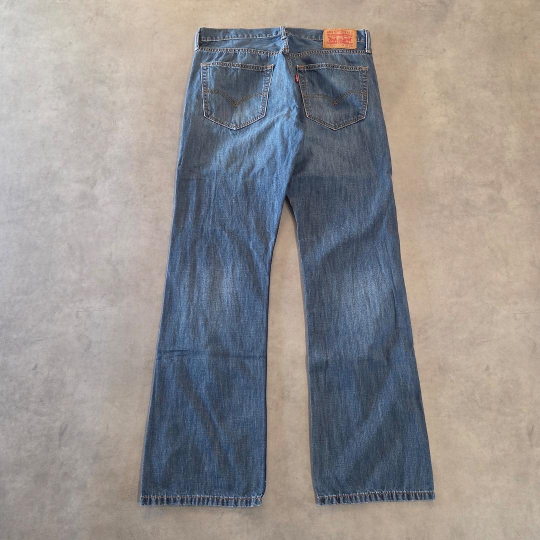 リーバイス527 Levis W33 フレア ブーツ 青 古着 ヒゲ 22200 | fuufu