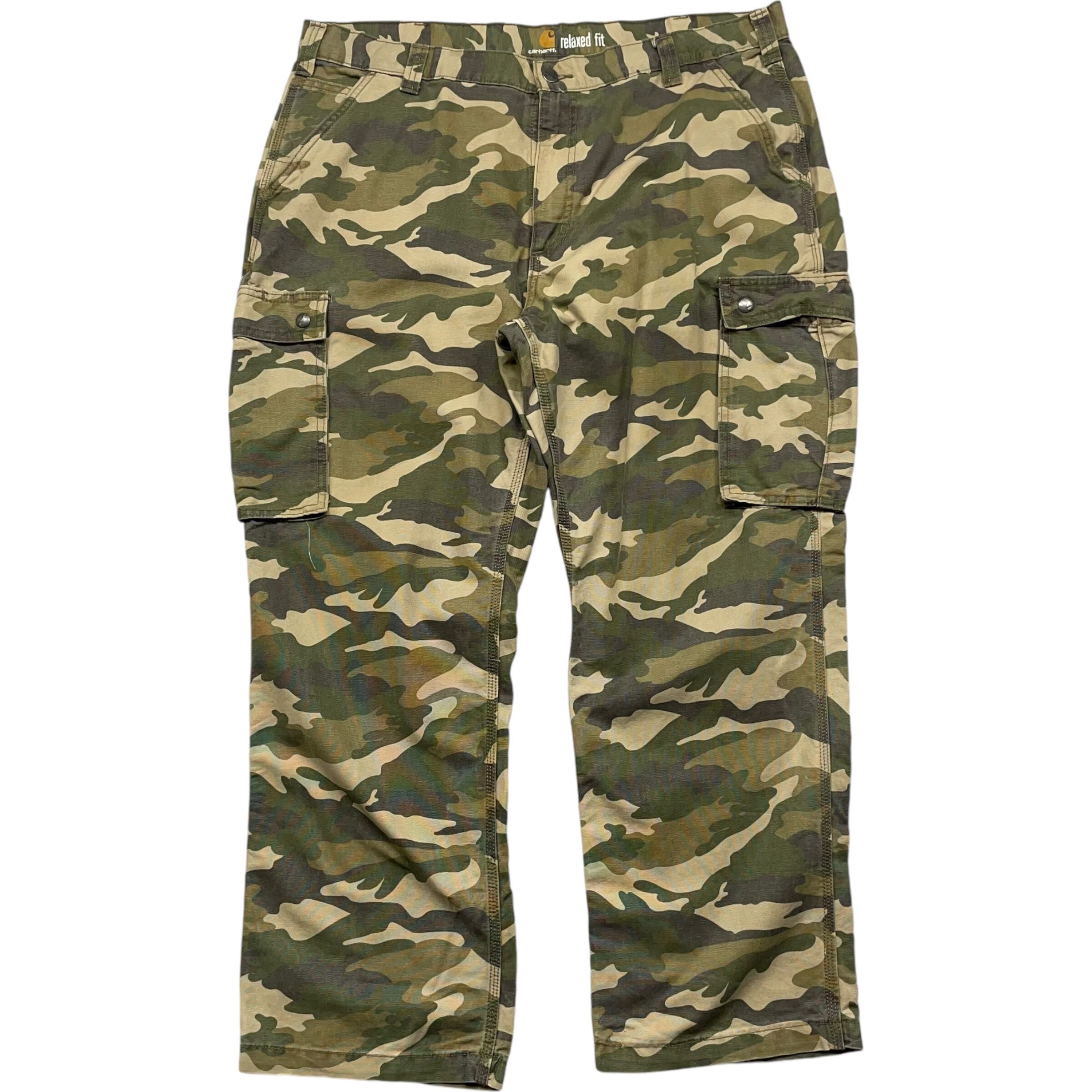 《実寸W42 L30》Carhartt カーハート カーゴパンツ ワークパンツ 迷彩 no.4706