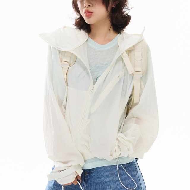 outdoor mood light hoodie jacket　アウトドアムードライトフーディージャケット　J1945