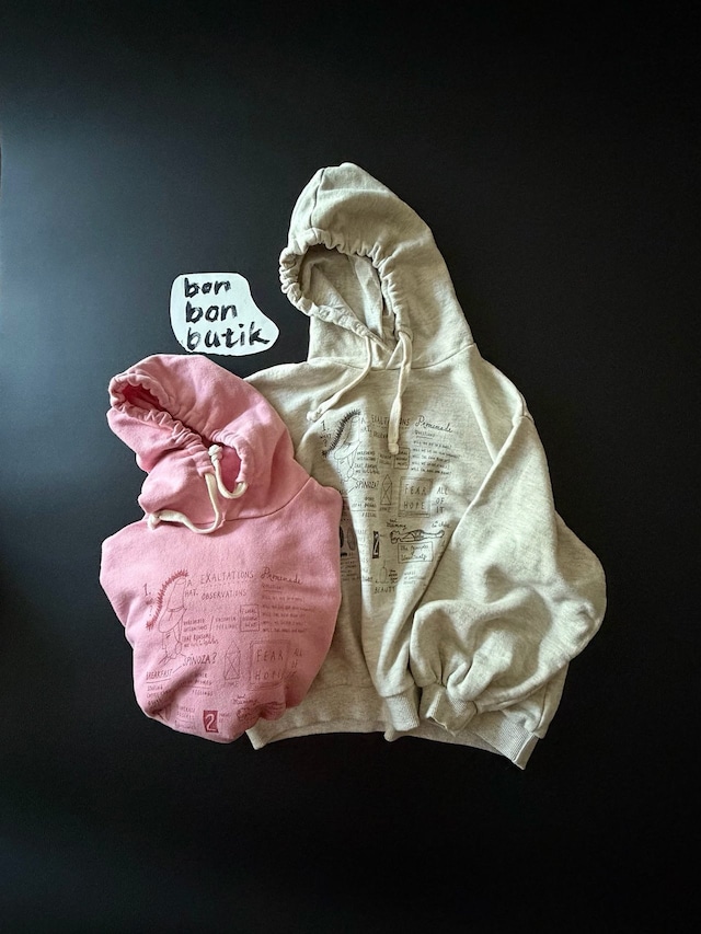 【取寄】bonbon butik|sketch hoodie|スケッチフーディー|XS-JM|kids&jr|26 autumn