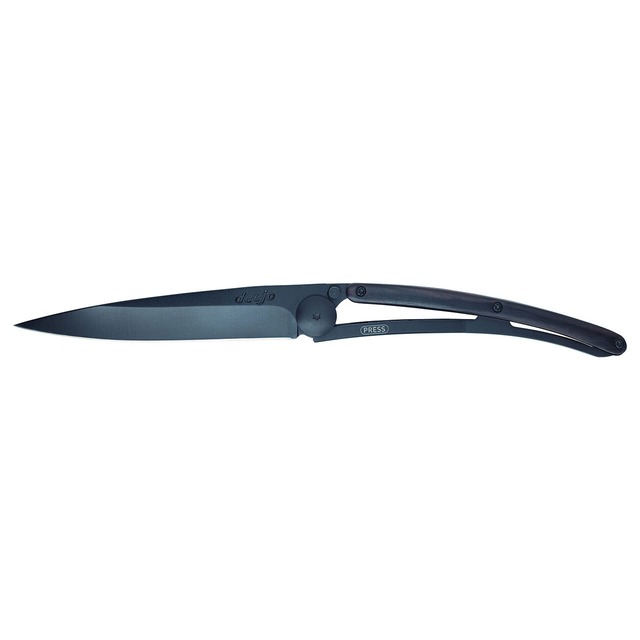 【deejo】Pocket Knife　wood 37g ebony BLACK