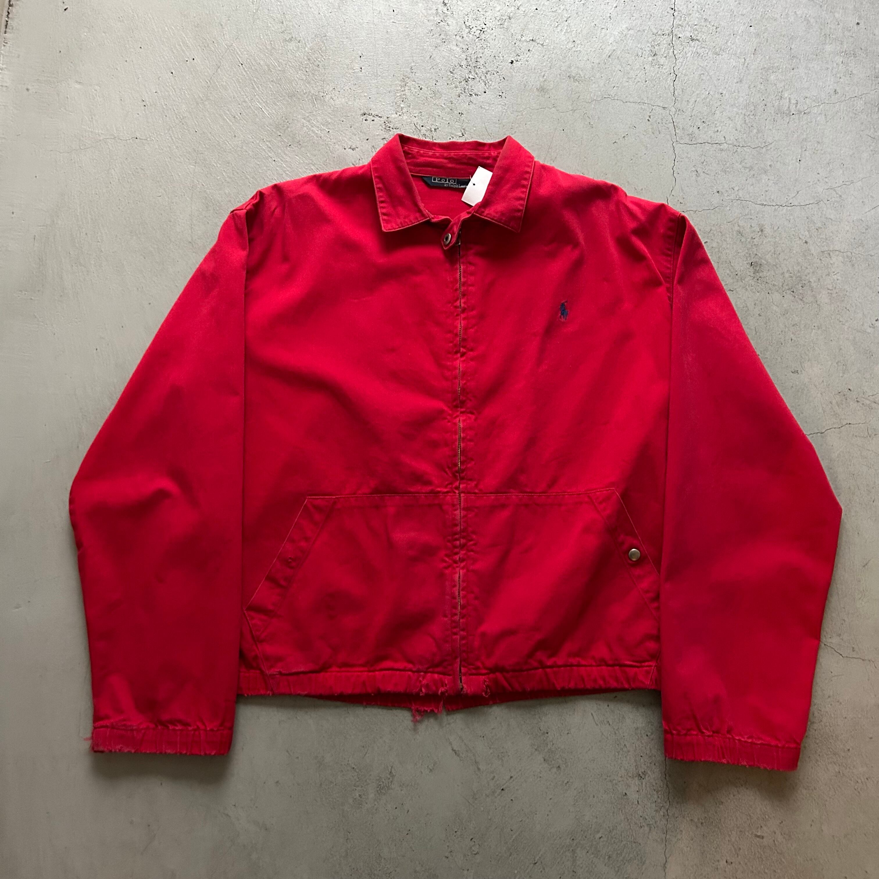 late 1980s Polo by Ralph Lauren swing top jacket "red"(20)【高円寺店】