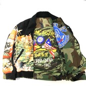 【bomber010】再構築リバーシブルボンバー Kimono×Military MIX BOMBER JACKET