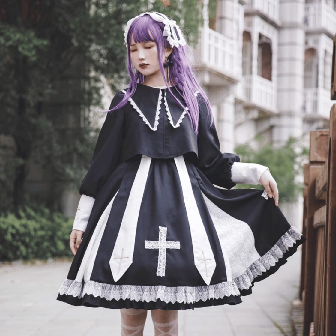 ゴスロリ通販 With U ゴスロリ ケープ かわいい JKロリータ 原宿