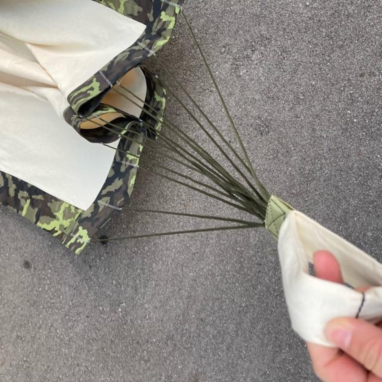 チェコ　カモ柄ハンモック