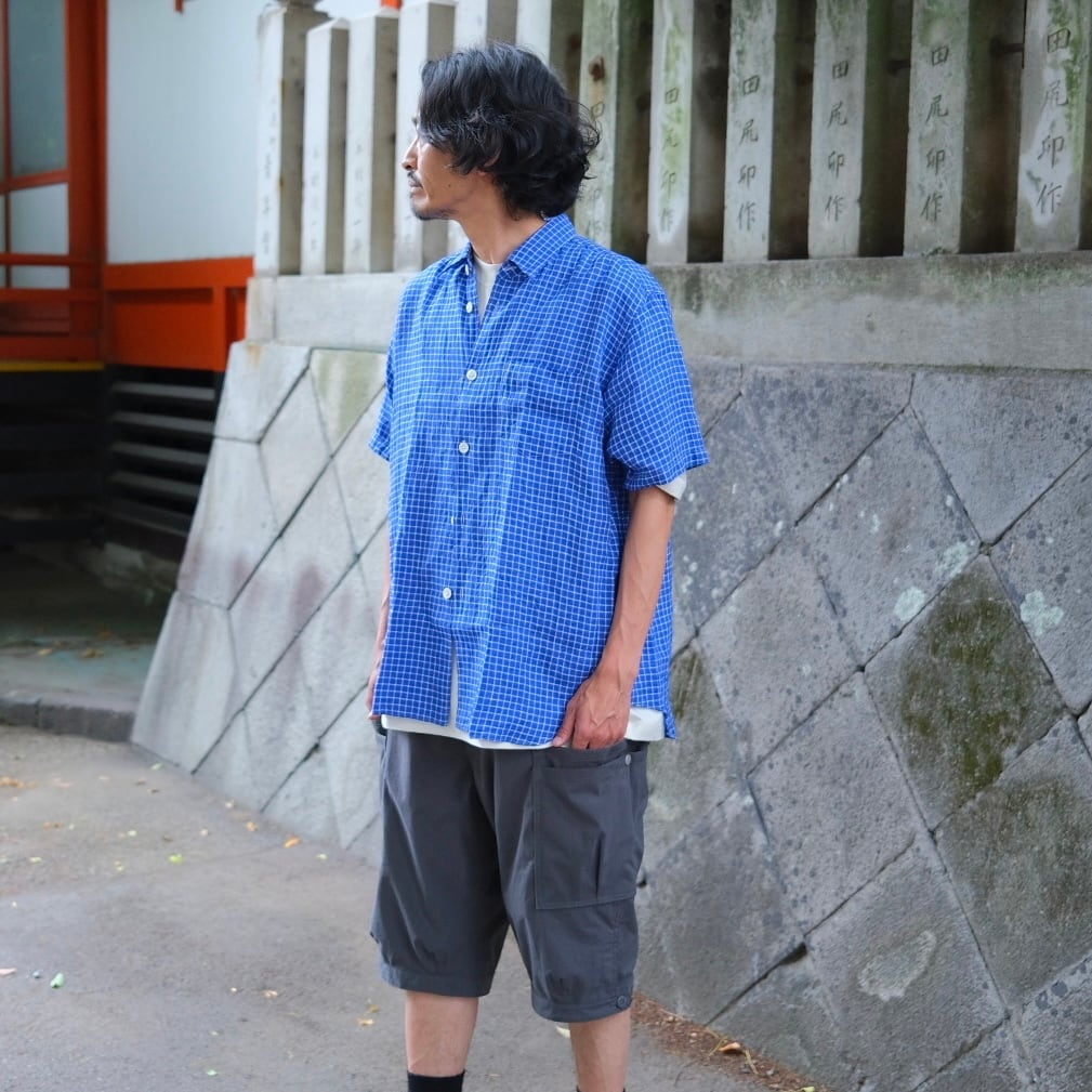 SASSAFRAS(ササフラス) / Overgrown Pants 1/2 Nylon -Charcoal- (SF