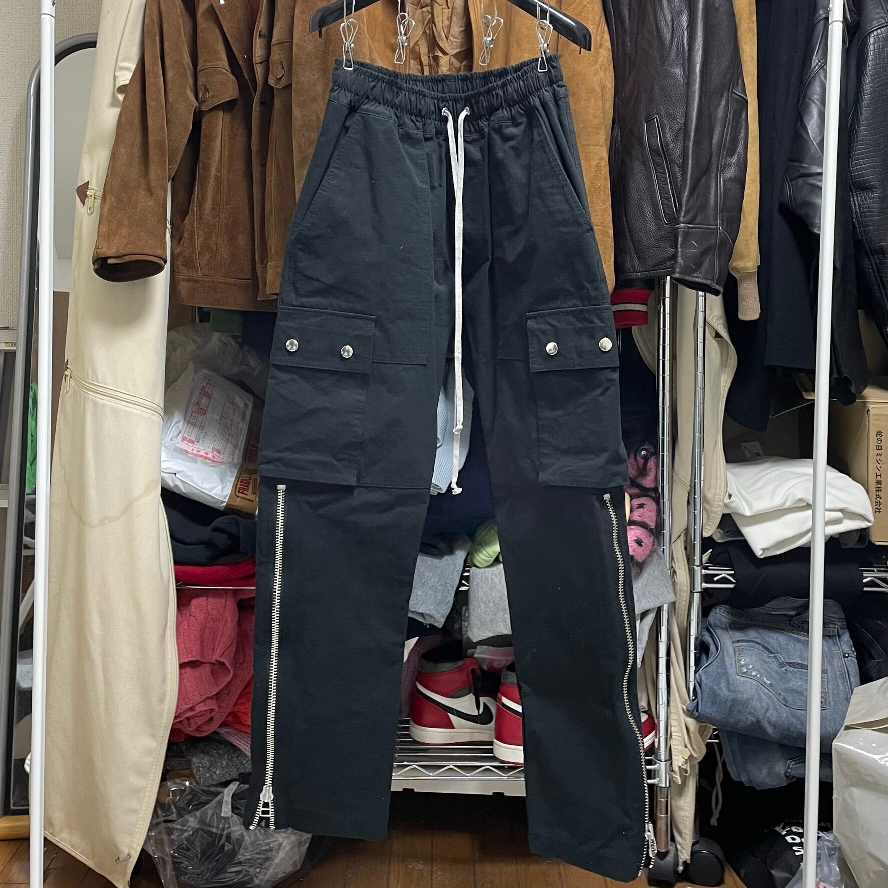 INDEPICT インディピクト Cargo pants BLACK Lサイズ カーゴパンツ 